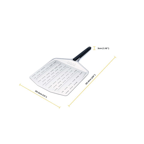 Pala de aluminio ligero de Ooni, respuesta rápida para preparar y servir pizzas.