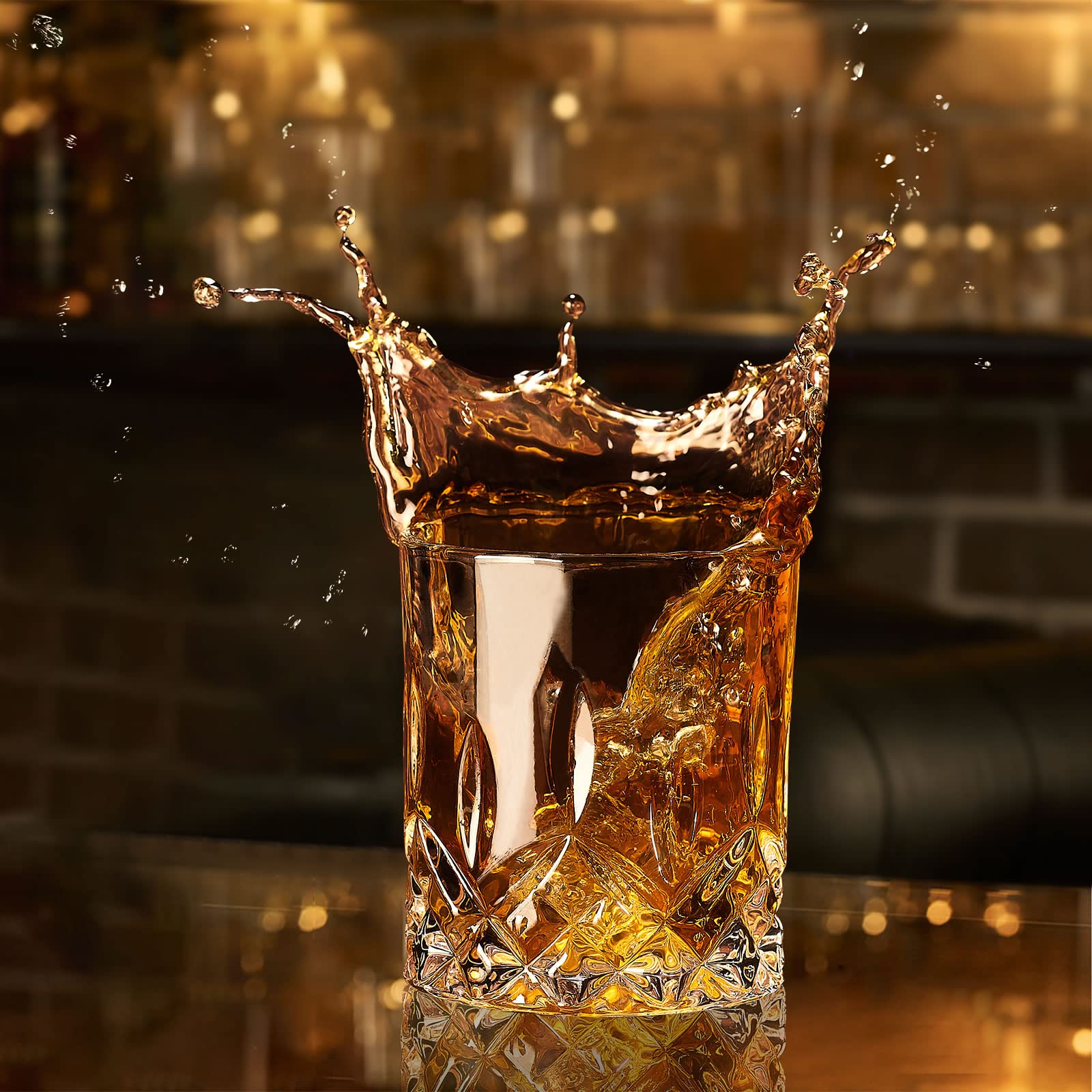OPAYLY vasos whisky lavables a máquina, limpieza rápida y sencilla.