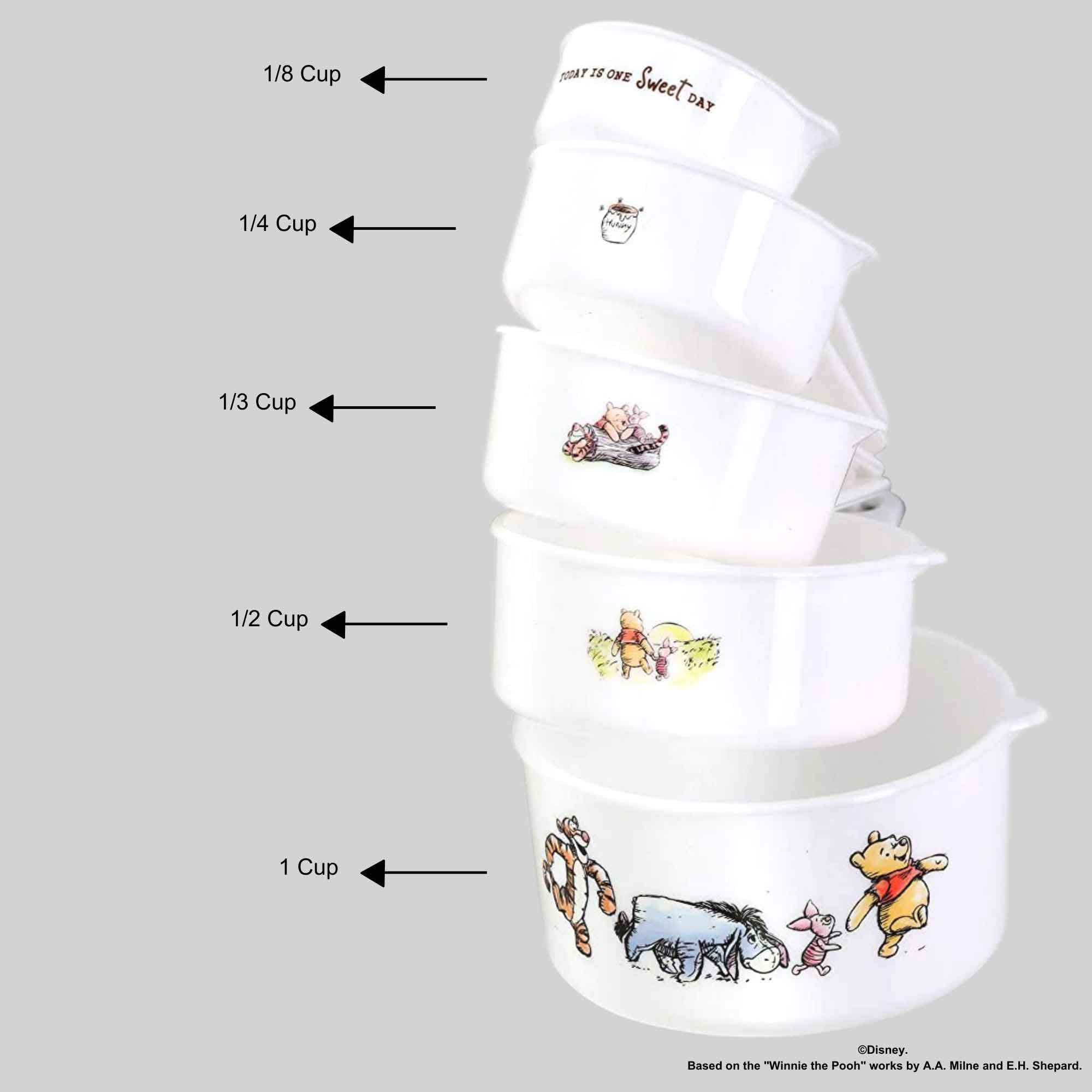 Open Road Brands Winnie el Pooh: plástico duradero apto para alimentos para uso diario.