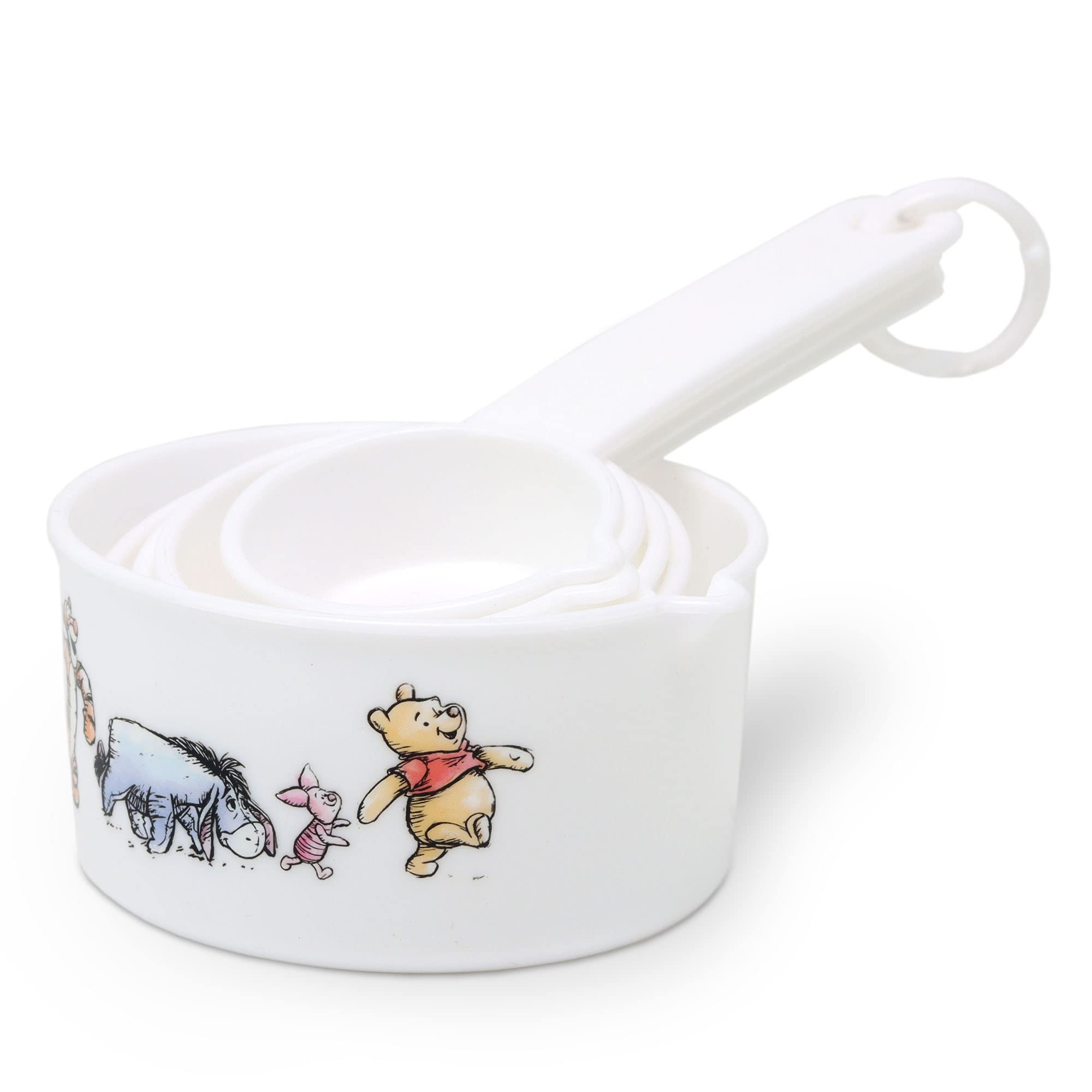 Open Road Brands Winnie el Pooh: tazas medidor con Pooh y amigos para hornear divertido.