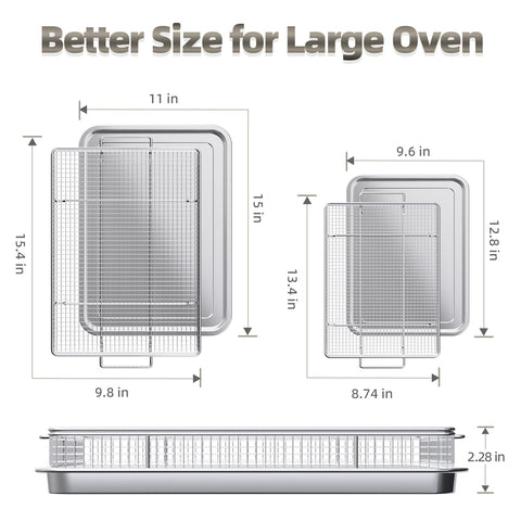 OPENICE cesta freidora para horno, 25% más gruesa y duradera.