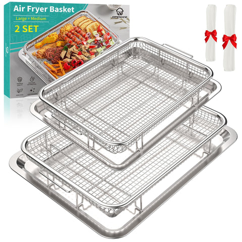 OPENICE cesta freidora grande para crujiente con aire caliente