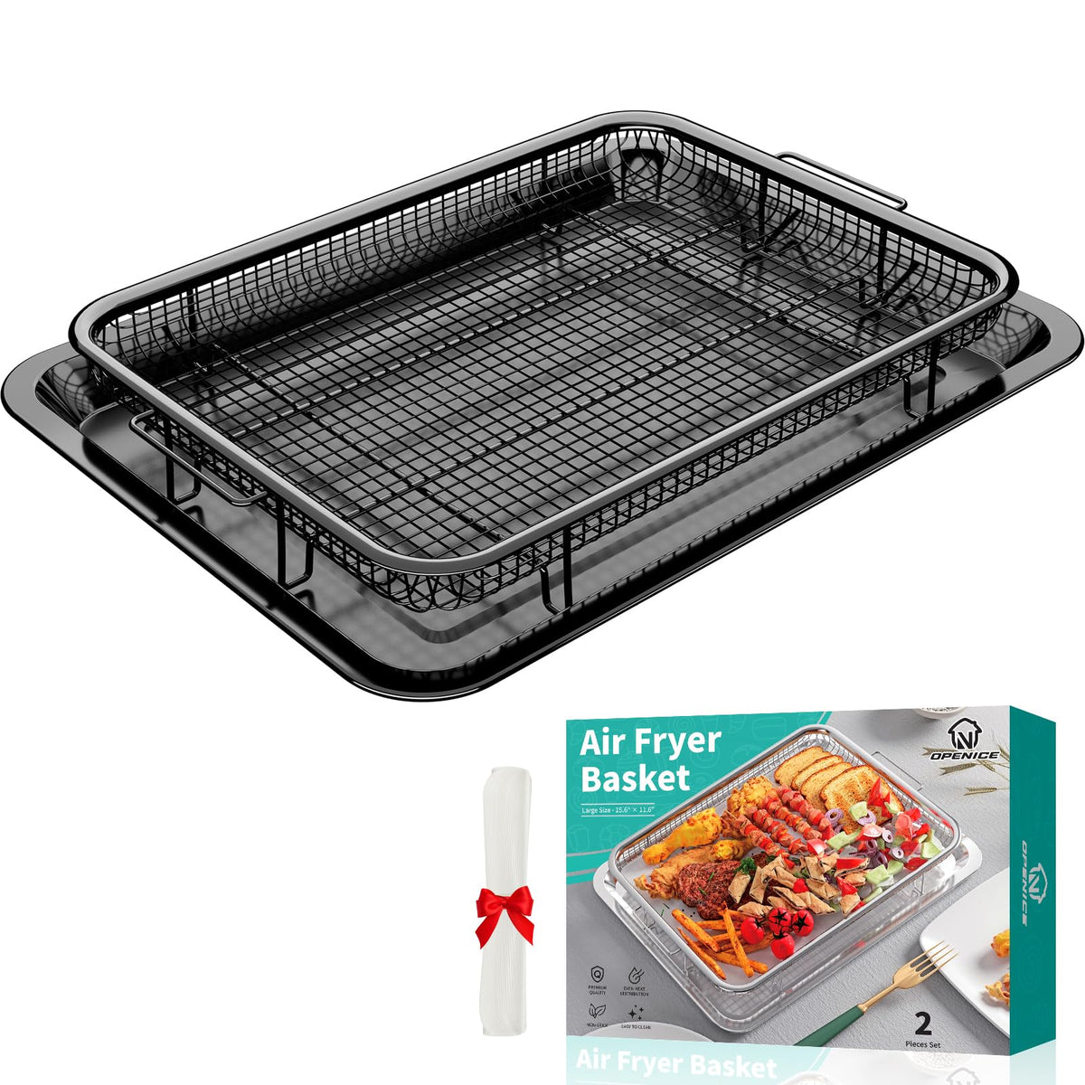 OPENICE cesto para horno freidora de aire grande para familias