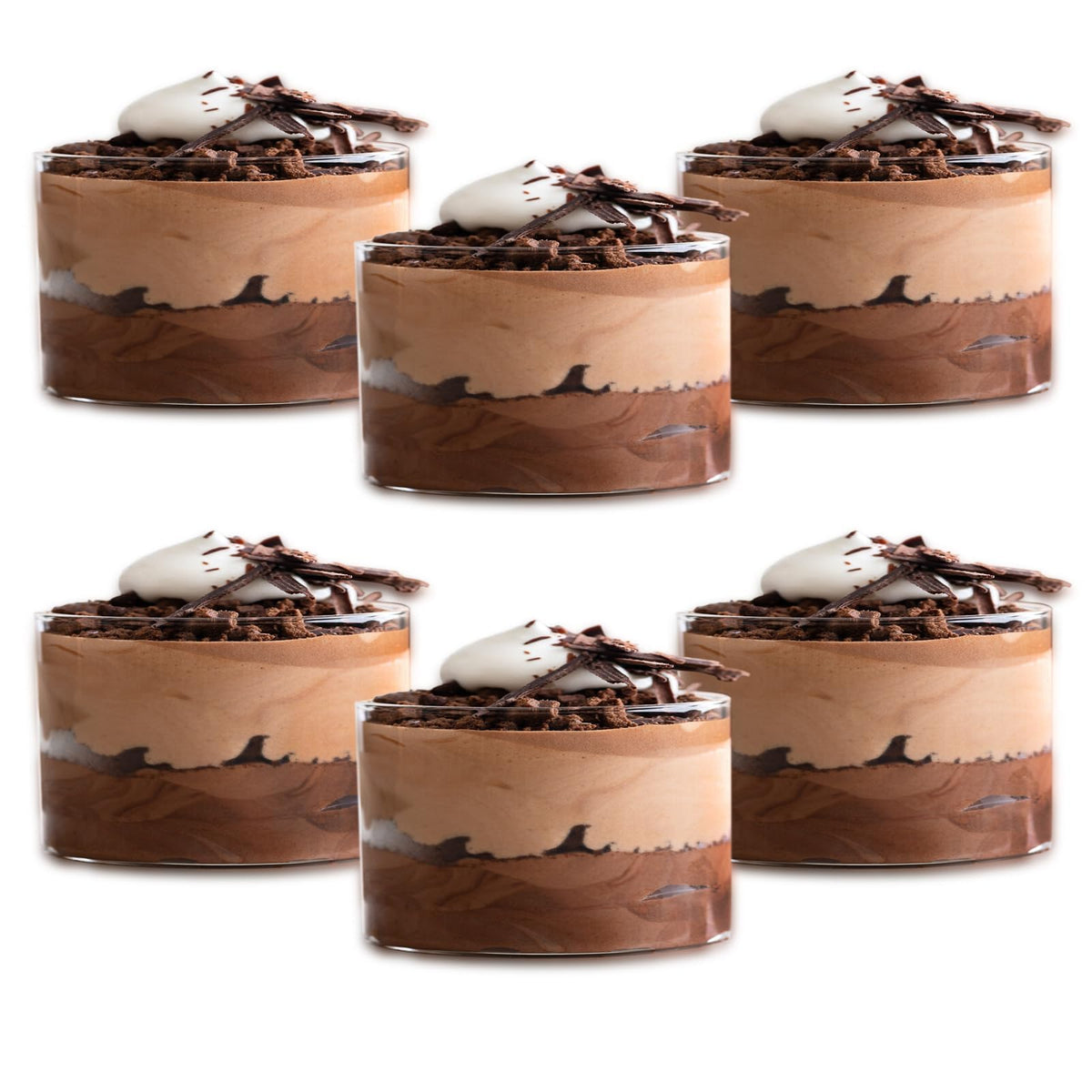 Opexscal cuencos de cristal 6 oz para postres, ideales para porciones individuales