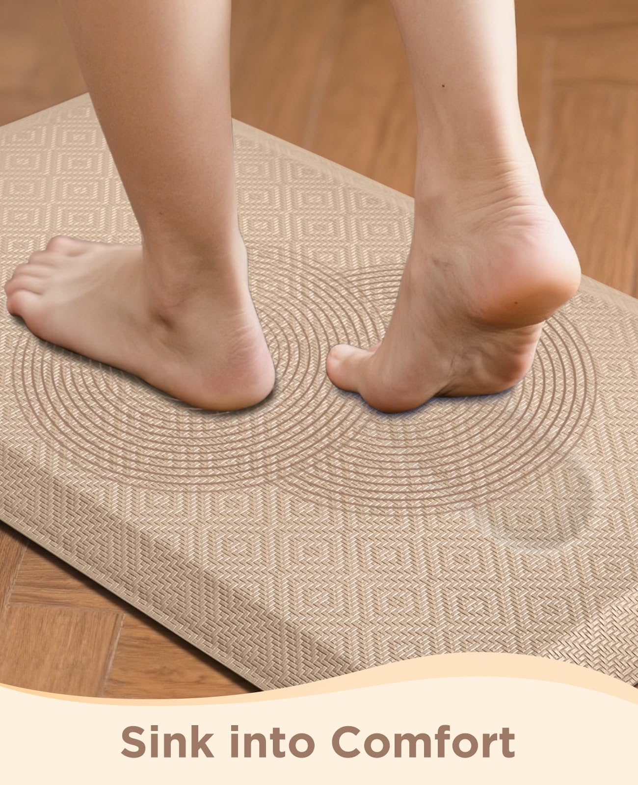 Alfombra Ophanie Antifatiga para Oficina: enfoque escritorio, favorece una postura más cómoda.