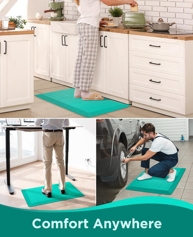 Alfombrilla Ophanie con base antideslizante, estabilidad en superficies diversas.