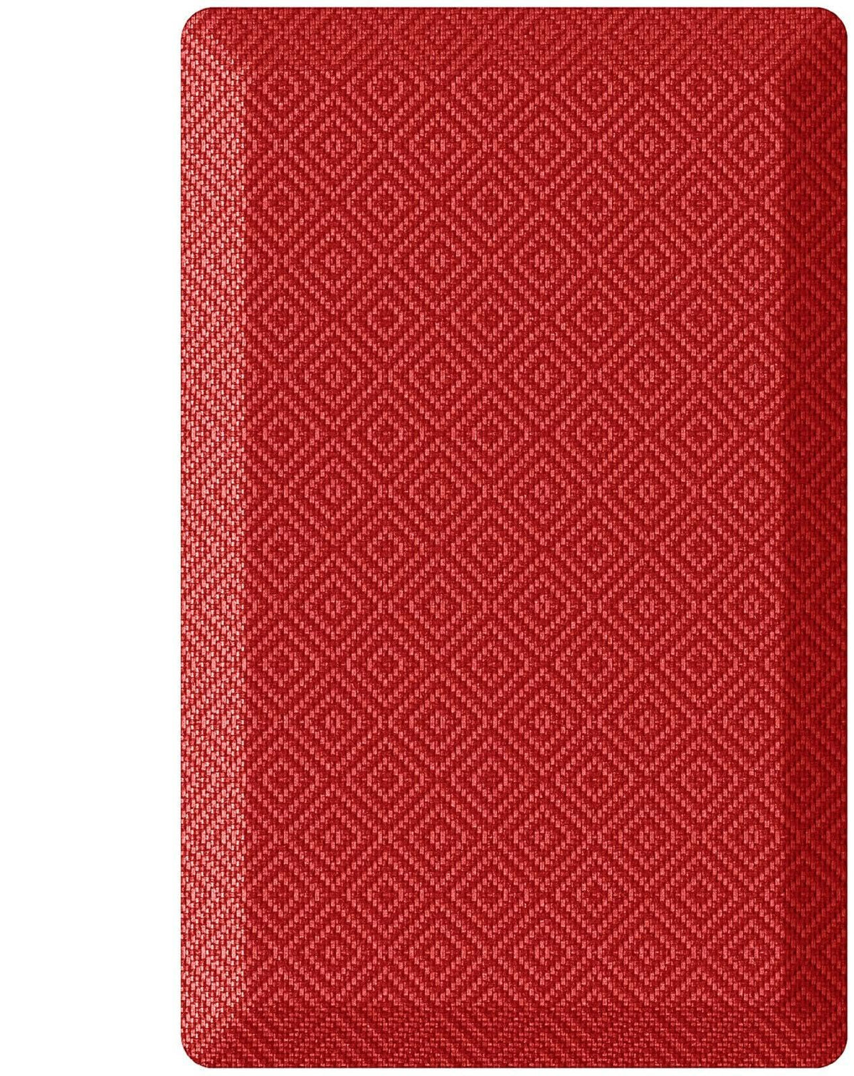 Alfombra Ophanie para cocina color rojo y 20x32 para uso diario