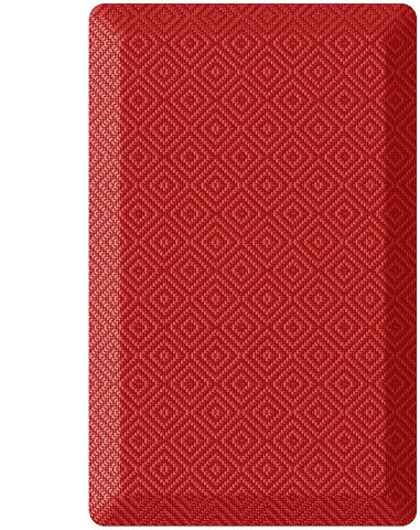 Alfombra Ophanie para cocina color rojo y 20x32 para uso diario