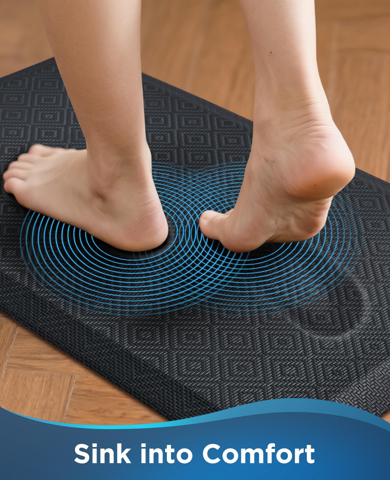 Ophanie: superficie de PVC texturada, tacto suave y duradero para uso diario.
