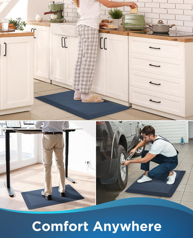Uso multiambiente Ophanie para cocina, escritorio y lavanderia, en azul
