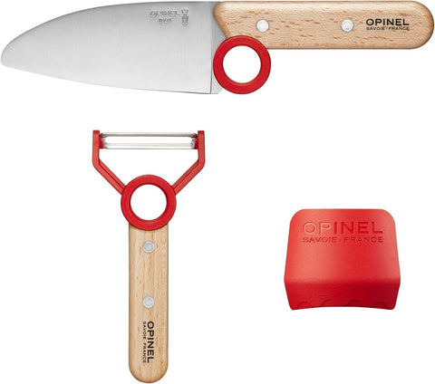 OPINEL Le Petit Chef: mango de haya natural ofrece agarre cómodo para manos pequeñas