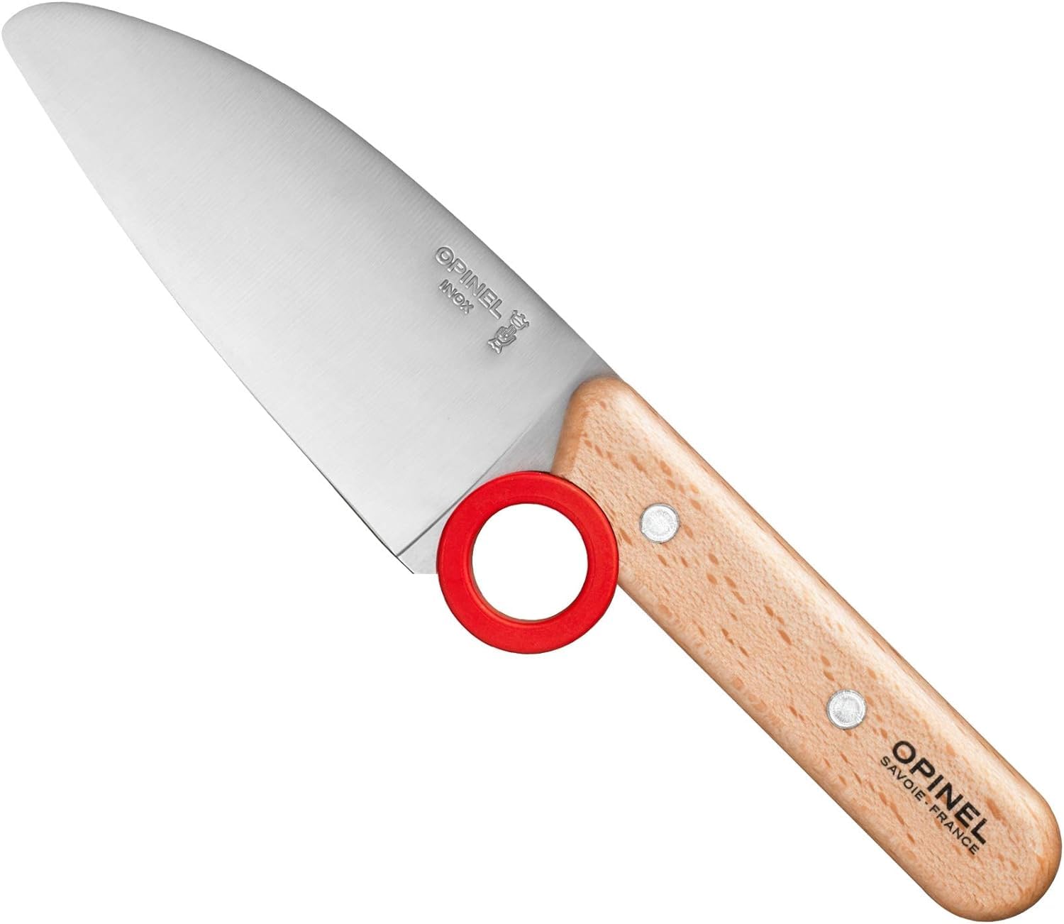 OPINEL Le Petit Chef: pelador de dedo único facilita pelar verduras con control