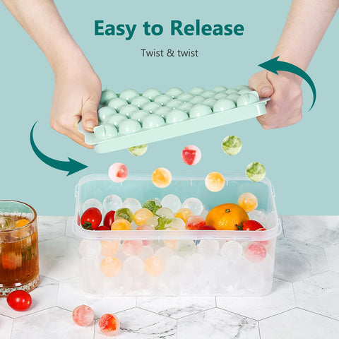 Optish contenedor hielo apilable para congelador, orden y limpieza