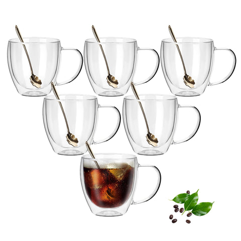 OPTVTAVITA taza doble pared con mango ergonómico para un agarre cómodo