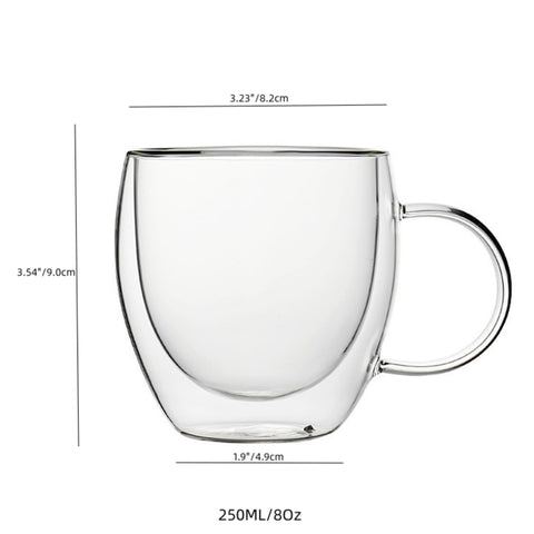 OPTVTAVITA vaso vidrio doble para uso diario y bebidas varias