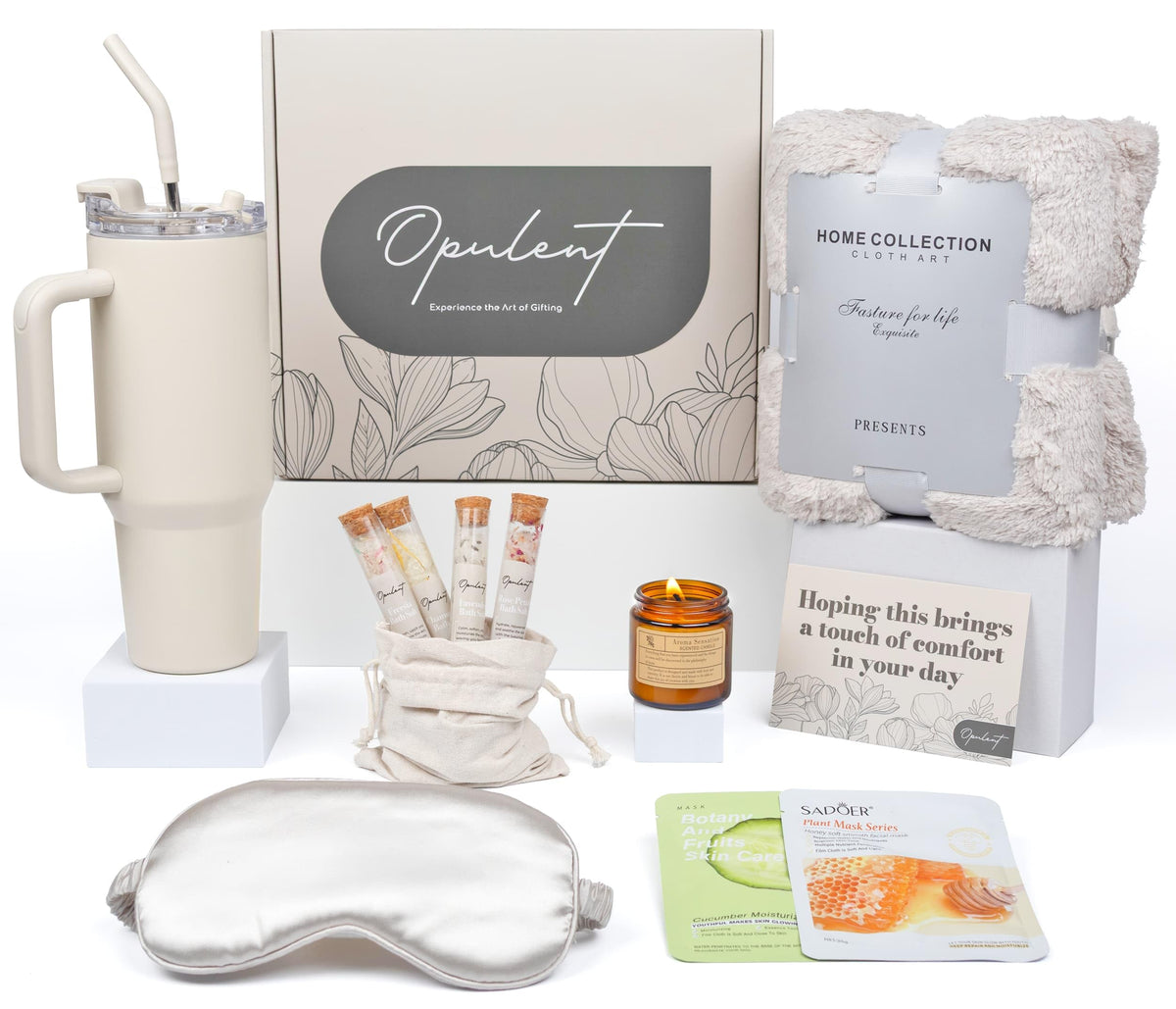 Opulent manta acogedora, regalo suave para descanso en casa
