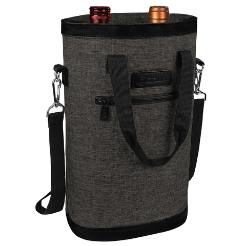 Opux bolsa vino dos botellas interior, almacenamiento seguro de botellas frías.
