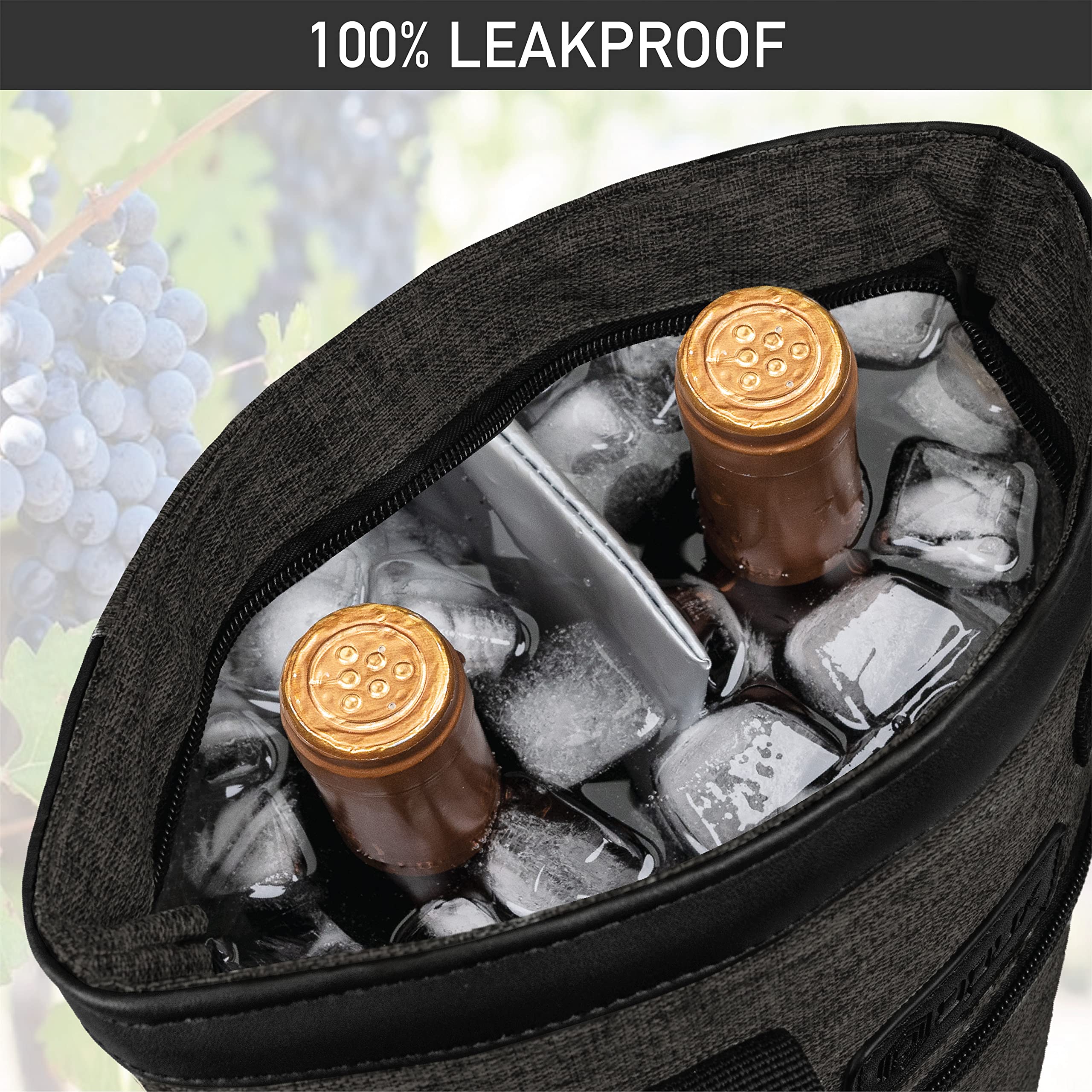Opux bolsa vino protección botellas, protege las botellas durante viajes.