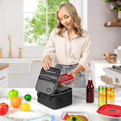 OPUX lonchera aislada para escuela y excursiones, mantiene comida fresca durante el día.