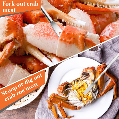 Opvixi herramientas mariscos fáciles de limpiar, aptas para lavavajillas.
