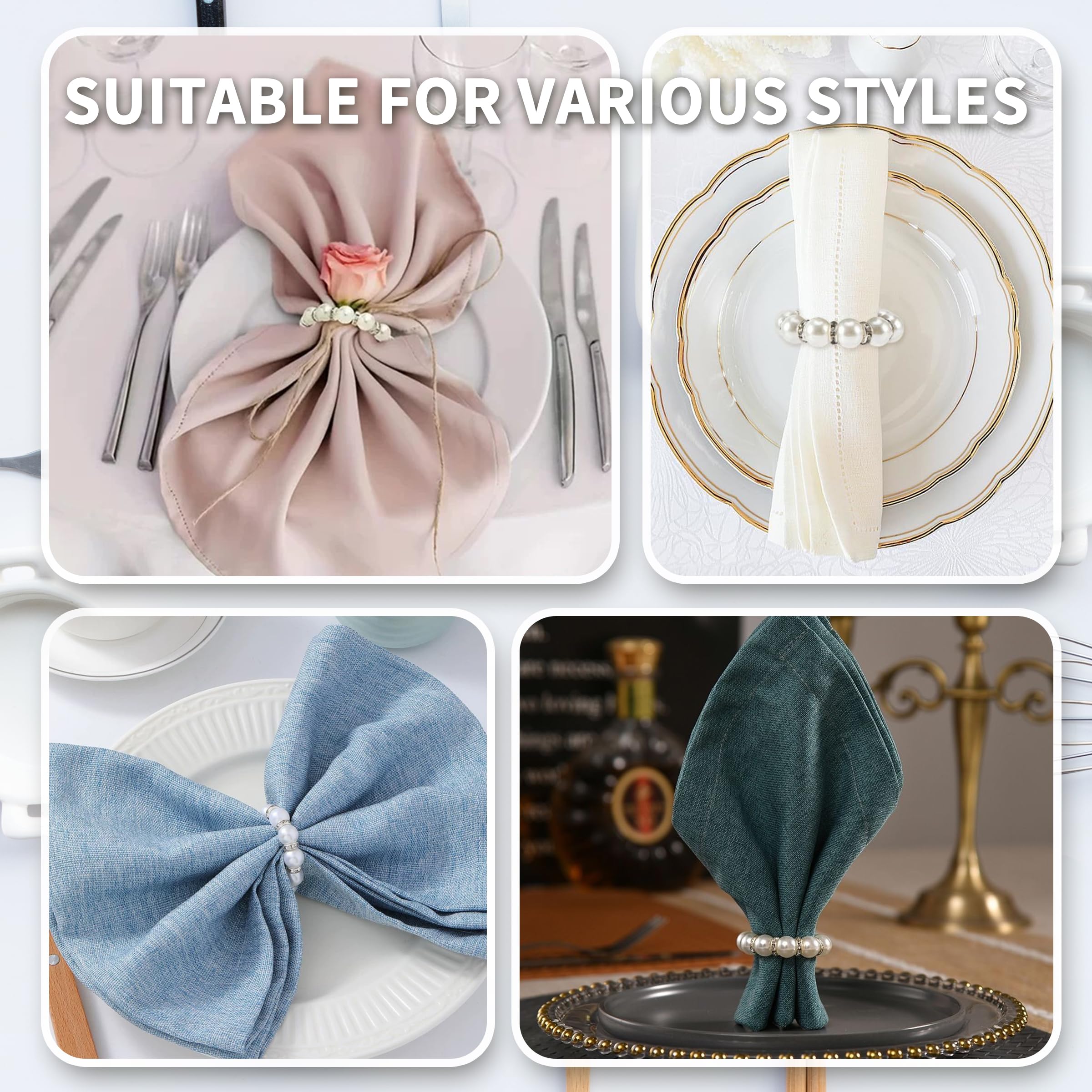 Detalles de perlas Orbflair, perfecto para cenas familiares.
