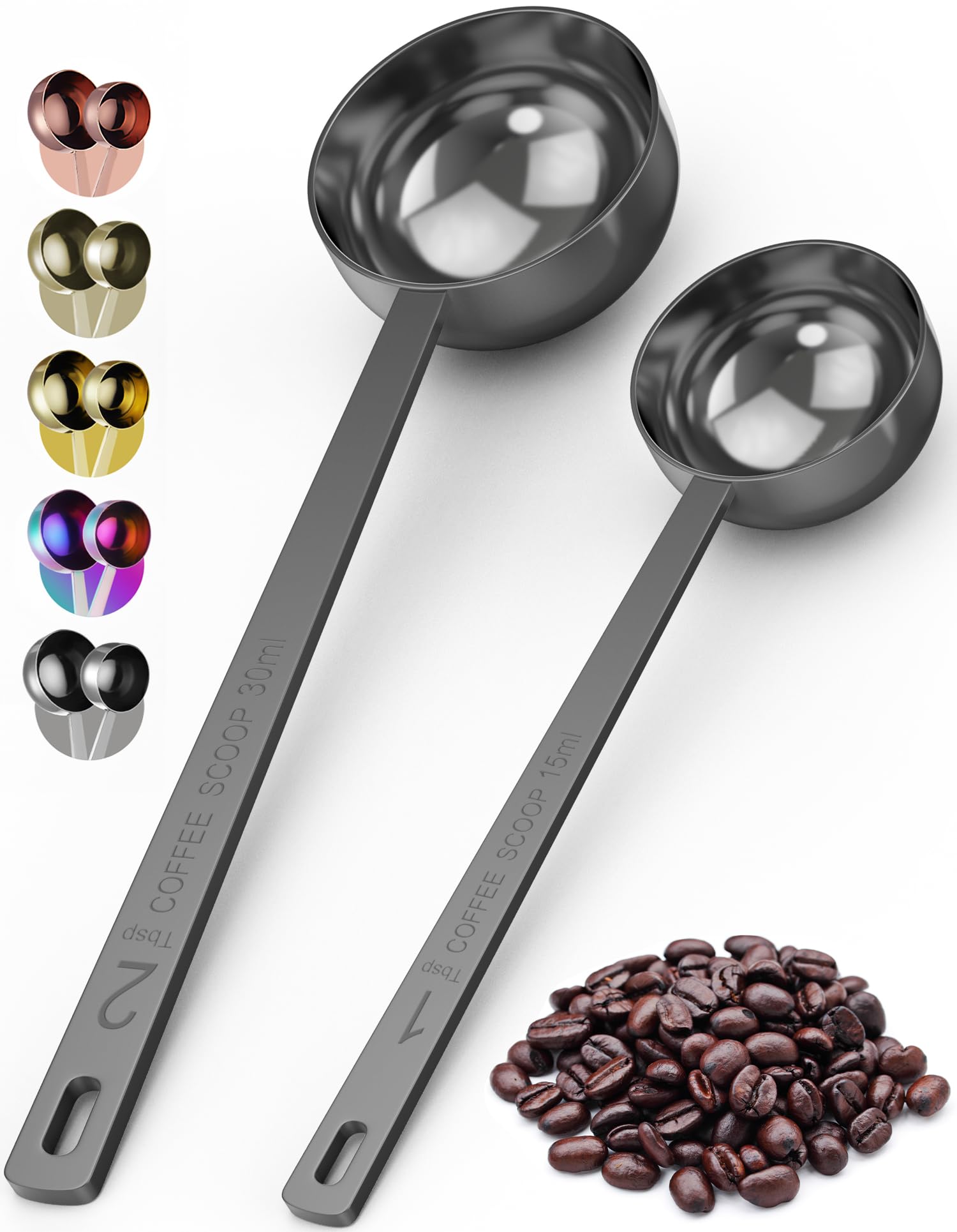 Orblue cucharas medidoras para café con 1 cucharada, precisión para cada preparación.