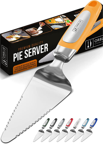 Orblue pala para pasteles con borde doble dentado para cortes precisos.