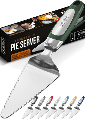 Orblue Pie Server con filo dentado a ambos lados para cortes precisos de pastel