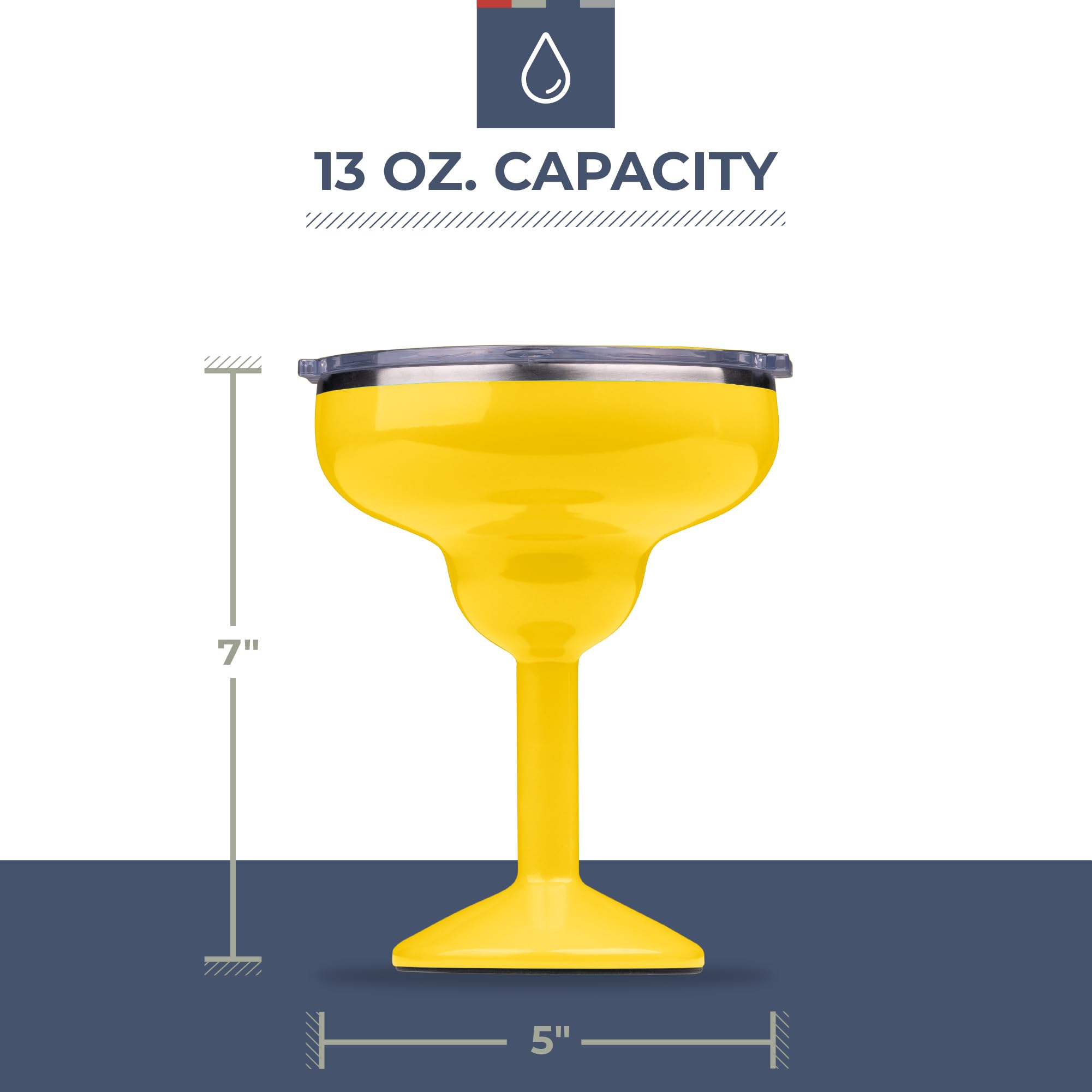 Cuerpo de acero inoxidable 18/8 de ORCA Rita para uso diario seguro.