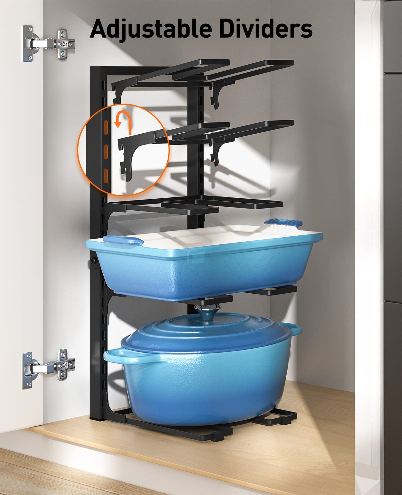 ORDORA instalación rápida con mínimo esfuerzo y herramientas para organizador de cocina