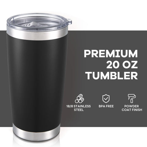 Orebigo taza térmica de acero inoxidable 20 oz, duradera para uso diario.