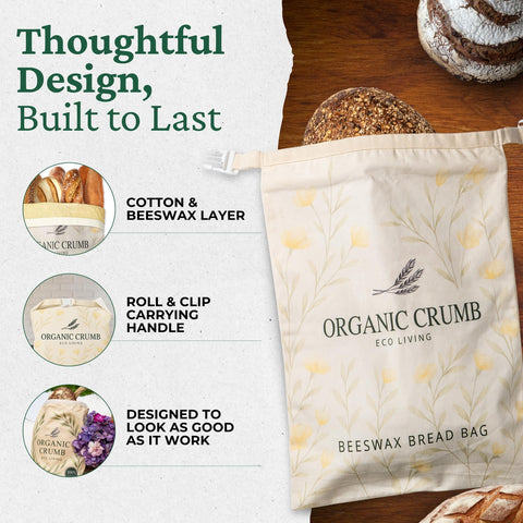 Organic Crumb espátula de masa de madera para dar forma.