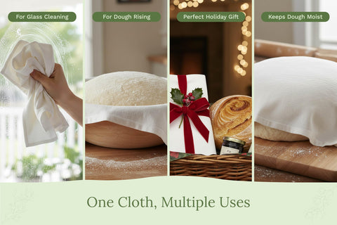 Organico Cotton Mart: toallas grandes para pan, utiles para levar y secar.