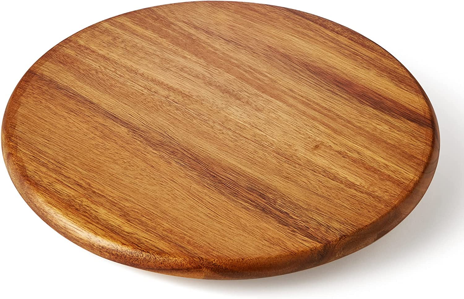 Oridom Lazy Susan de madera de acacia, vista superior, ideal para especias.