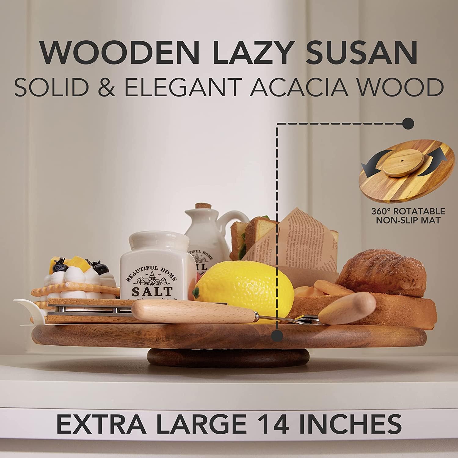 Oridom Lazy Susan para aceites y especias, acceso rápido.