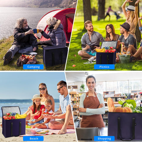 Orilume bolsa de 30 litros, perfecta para compras grandes o entregas de comidas.