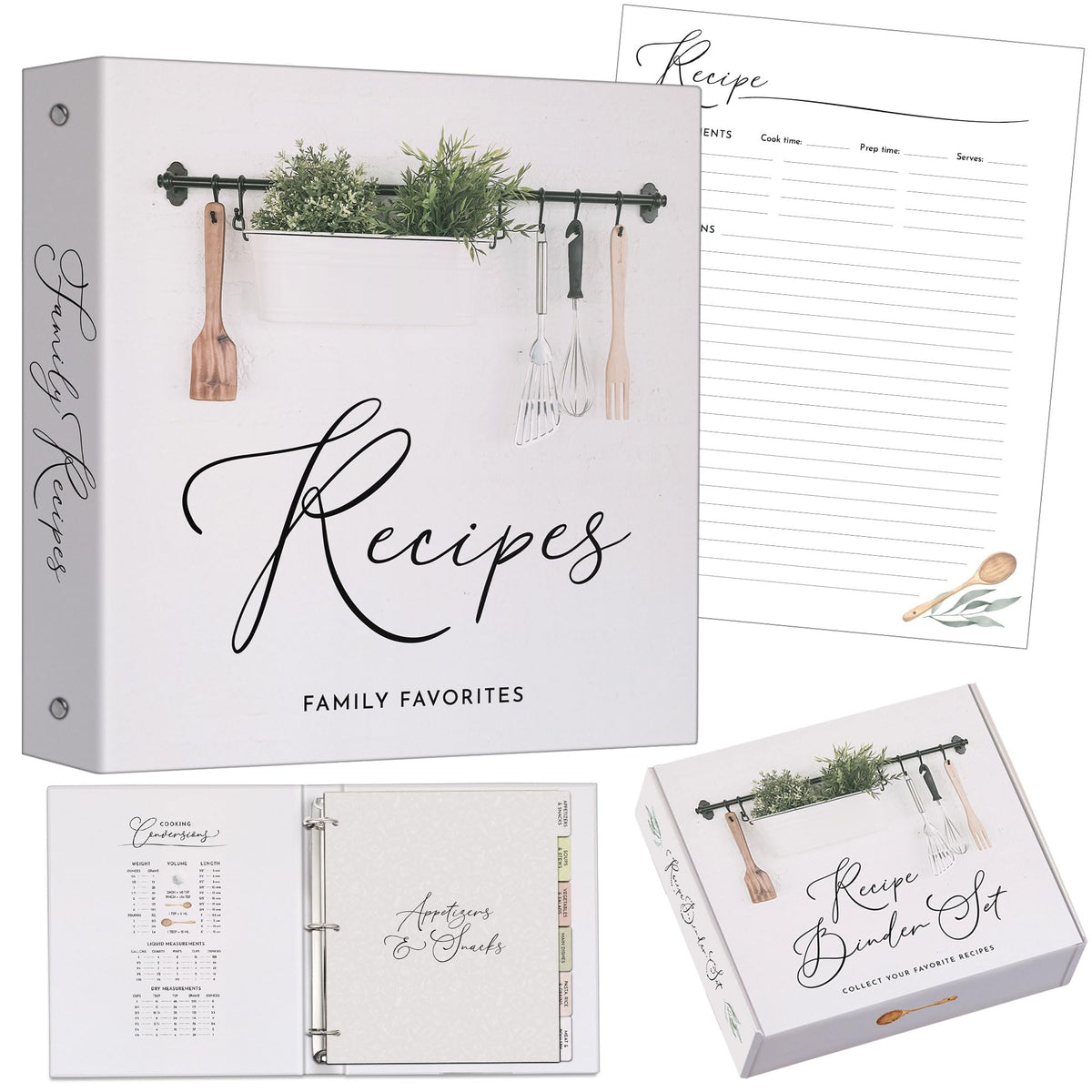 Orinoco Recetas de familia: archivo 11x12 con anillas para leer mientras cocinas.