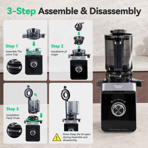 Ormeo Home, limpieza fácil con piezas desmontables para cuidado rápido.