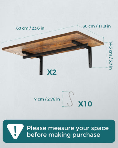 oropy dos estantes para pared, configuración flexible para cocina estrecha