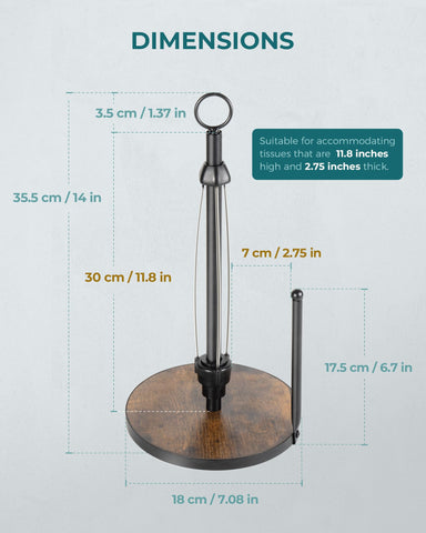 OROPY base de 7 pulgadas para rollos estándar y jumbo.