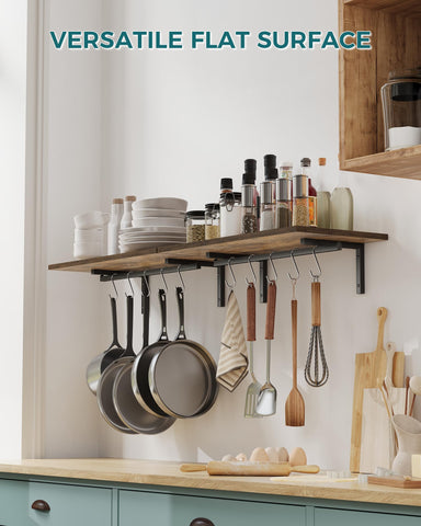 oropy estante de madera de 23,6 pulgadas, almacenamiento compacto para utensilios