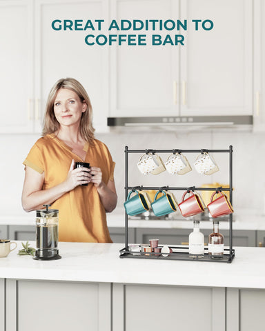 OROPY expone tus tazas con estilo, manteniéndolas visibles y fáciles de acceder.