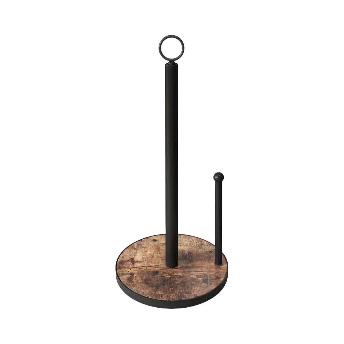 OROPY porta-rollos de toallas con base madera pesada ofrece mayor estabilidad en la encimera.