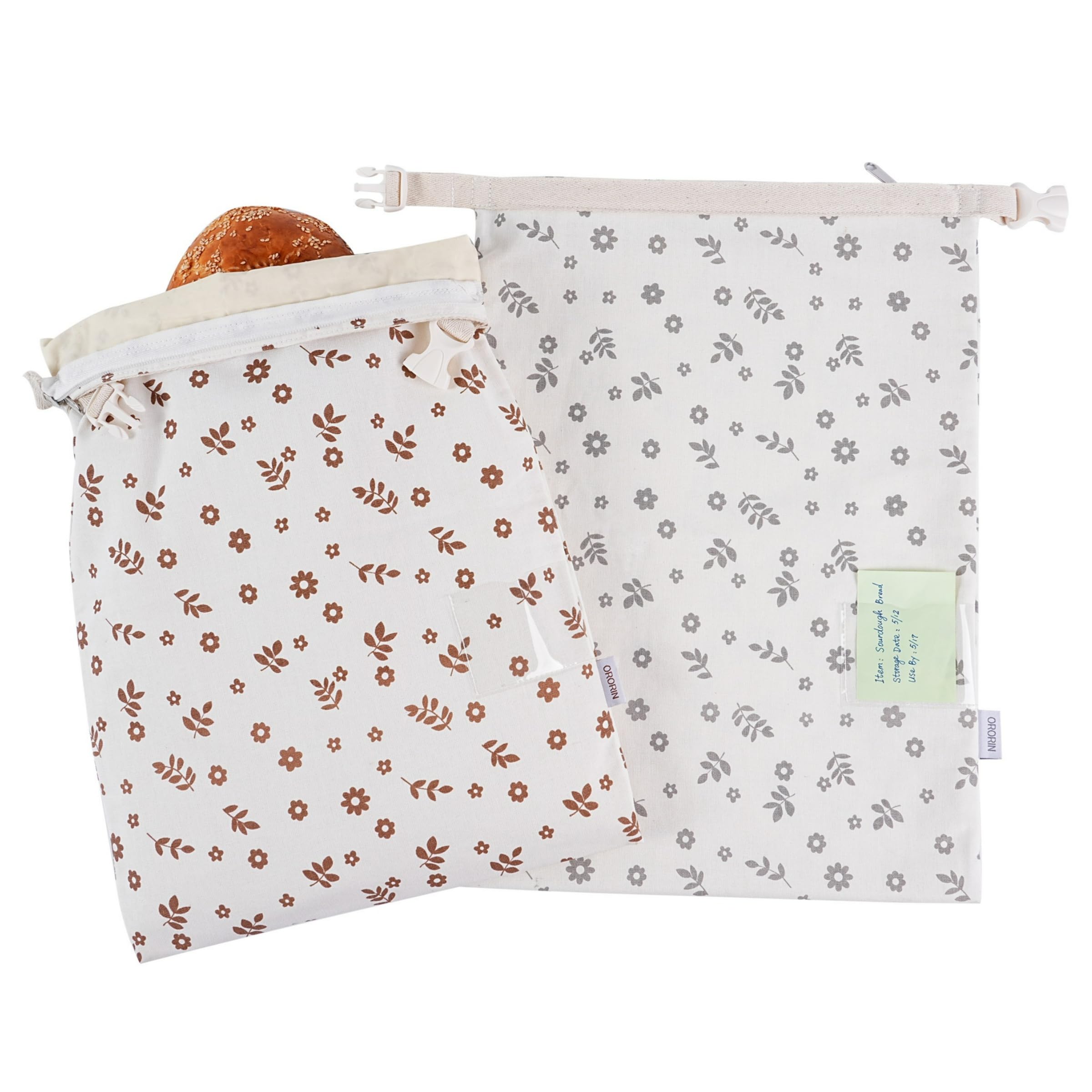ORORIN bolsas de cera de abeja (exterior) mantienen pan fresco y reducen plásticos.