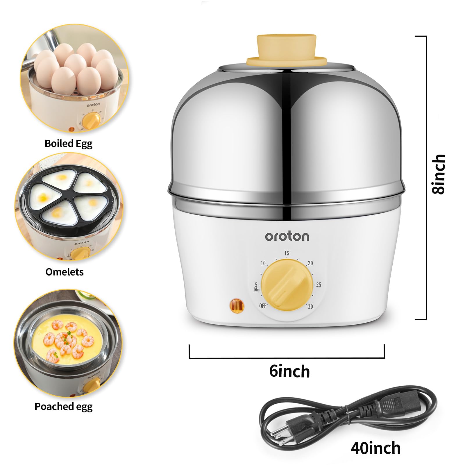 Oroton cocedor con temporizador de 30 minutos para control de cocción
