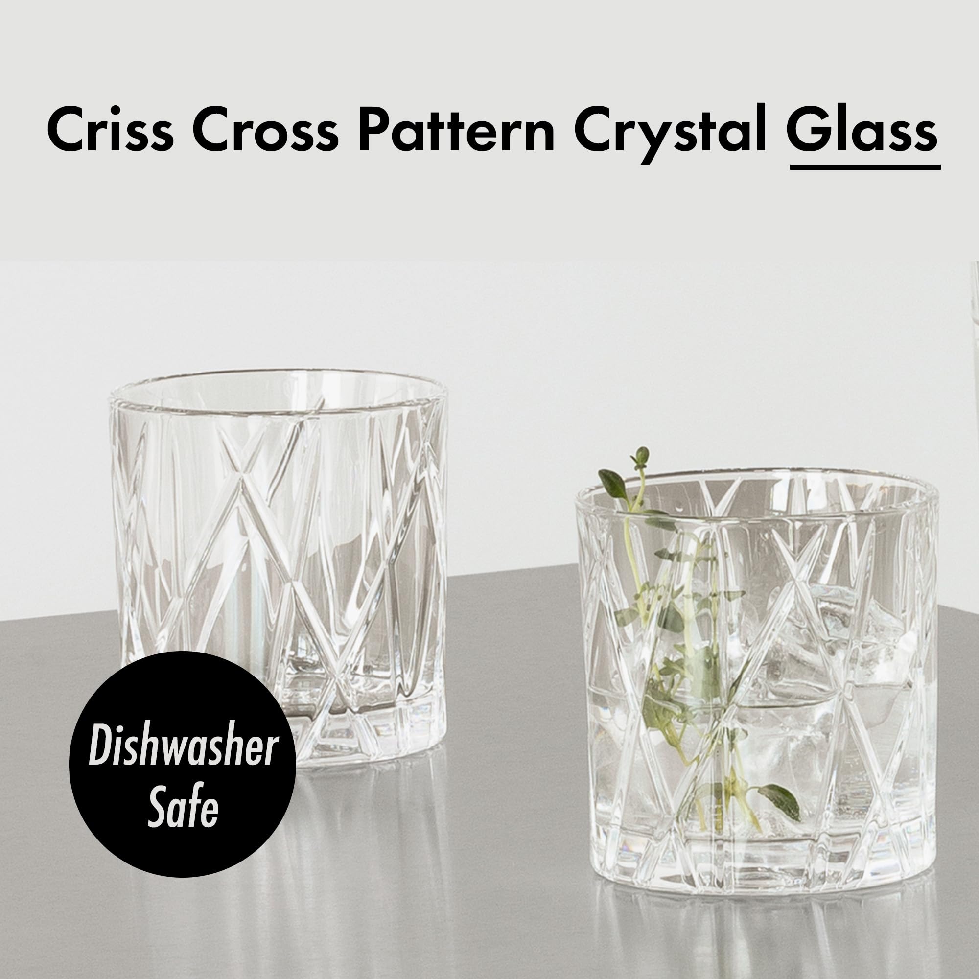 Vaso de cristal Orrefors City, claridad excepcional para resaltar cada trago.