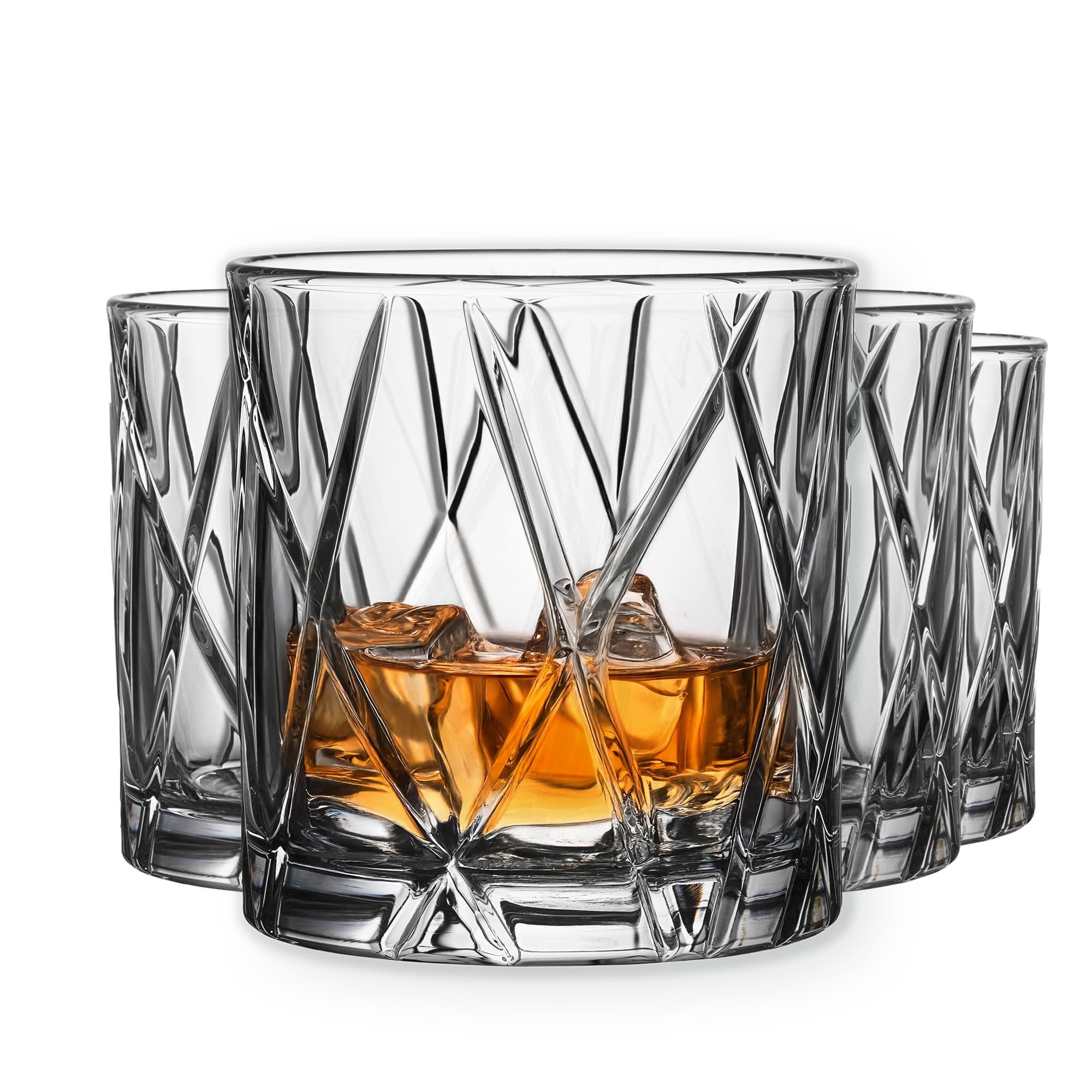 Vaso Orrefors City old-fashioned doble de 11 onzas, perfecto para whisky y bebidas.