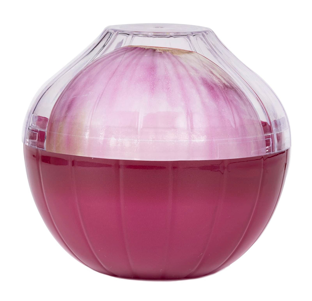 Ortarco Onion Keeper con tapa transparente para cebolla, almacenamiento ordenado y libre de olores.