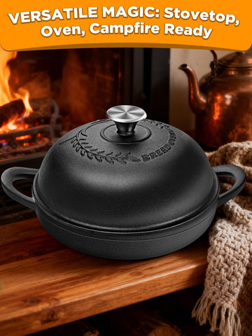 ORWIPO horno apto para 500°F y compatible con inducción, gas o eléctrico