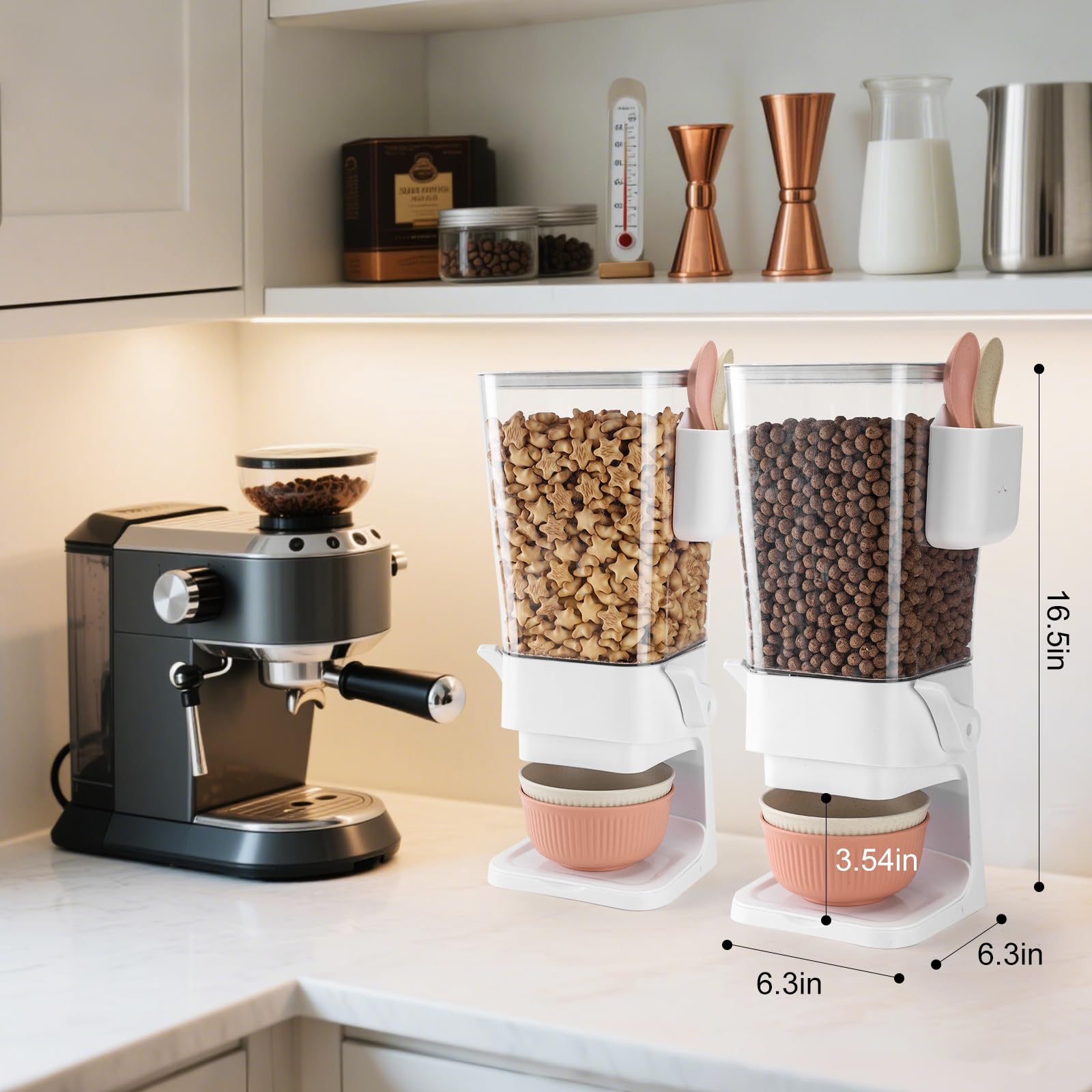 Osacoe tazones de trigo para dispensador, ideales para desayunos fáciles.